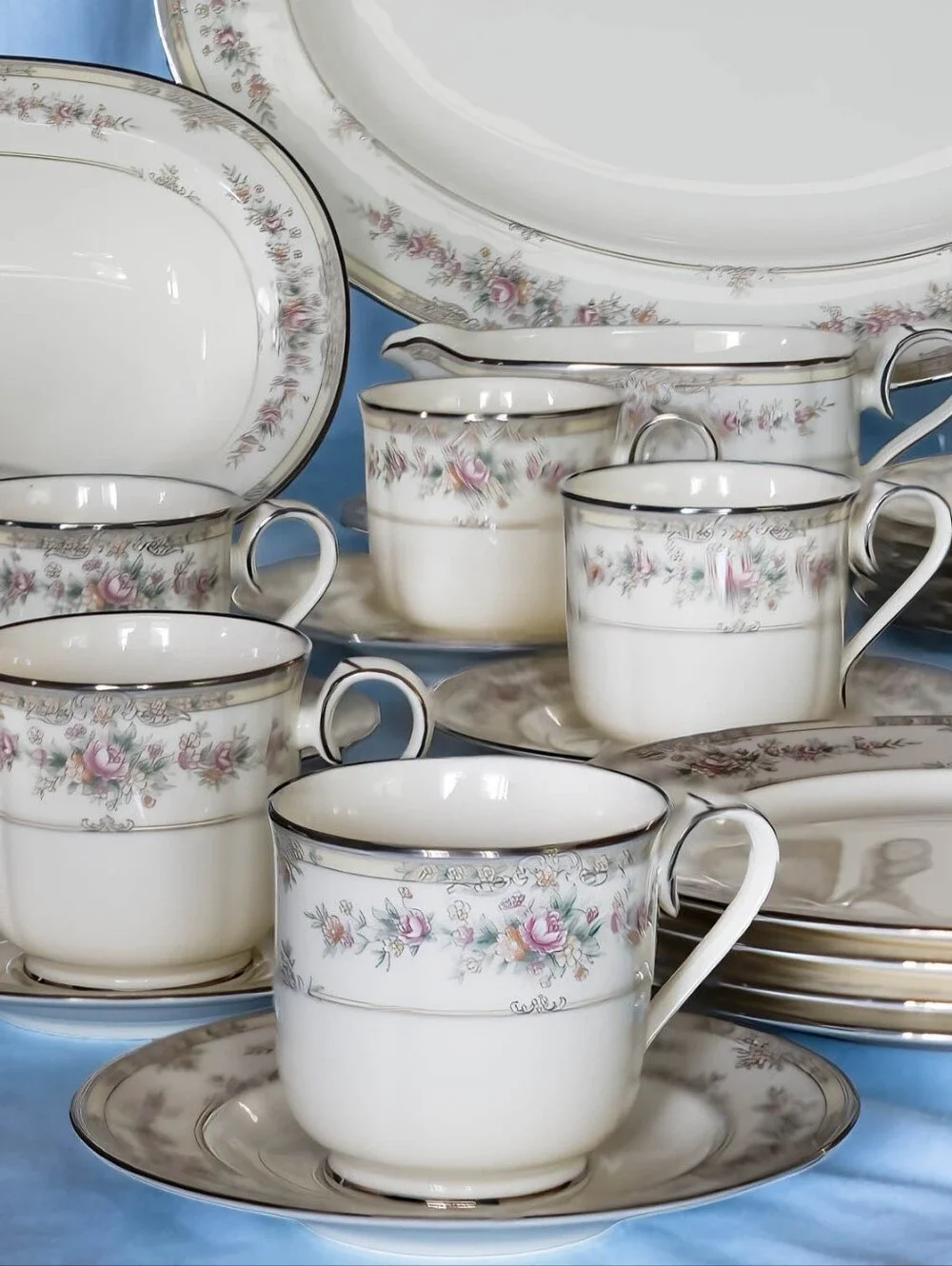 Beautiful Vintage Noritake Shenandoah Pattern 9729 Dinnerware Set. Mint! Japan!